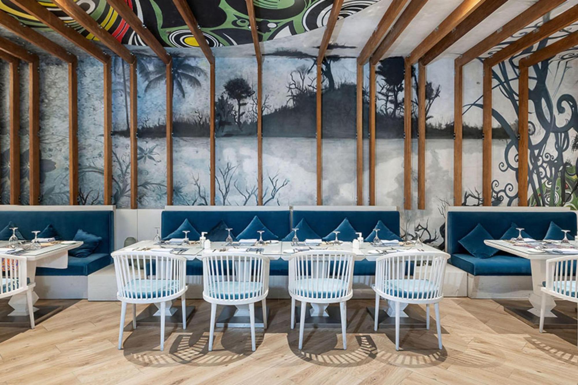 Rixos Premium Alamein Ел Аламейн Екстериор снимка Restaurant interior