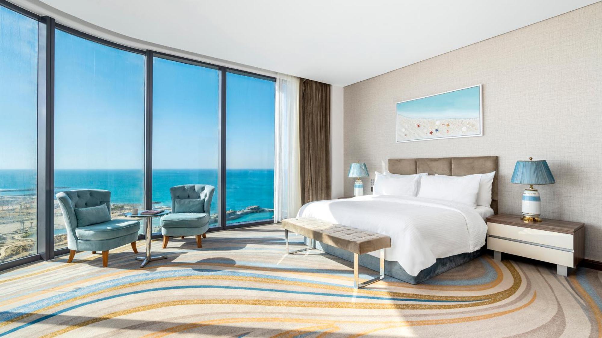 Rixos Premium Alamein Ел Аламейн Екстериор снимка A bedroom at the hotel