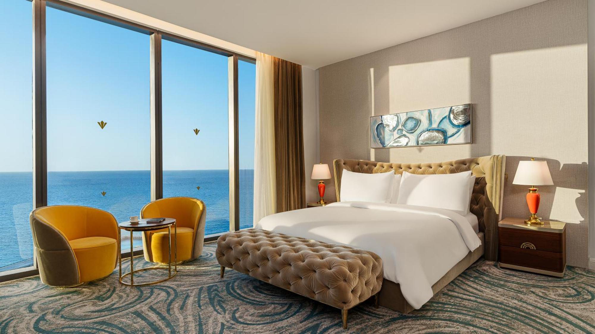 Rixos Premium Alamein Ел Аламейн Стая снимка A bedroom at the hotel