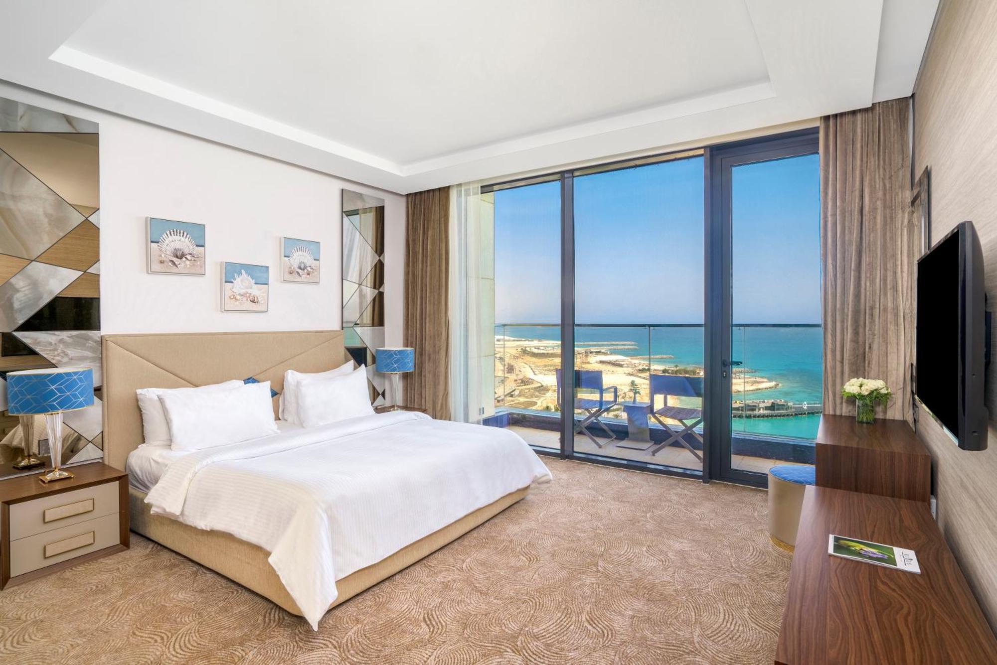 Rixos Premium Alamein Ел Аламейн Стая снимка A bedroom at the hotel